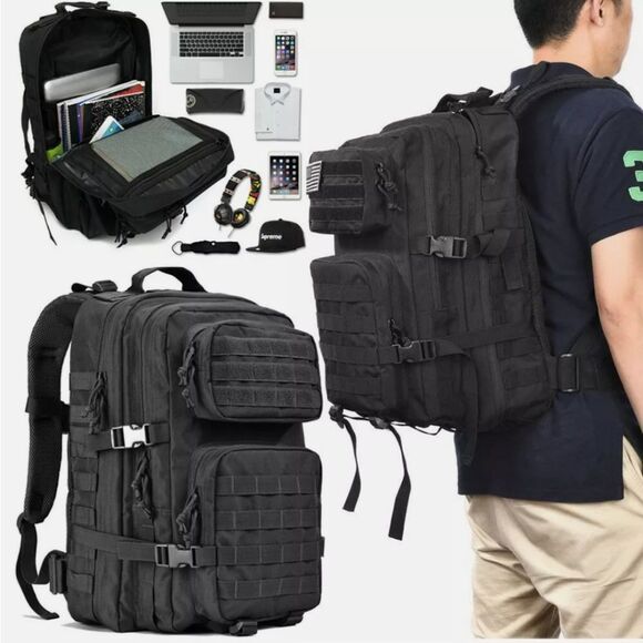 Large Laser MOLLE Military Army Assault Rucksack P - Picture 4 of 10